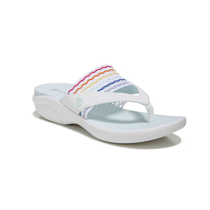 Cabana Flip-Flop Sandal - White Rainbow