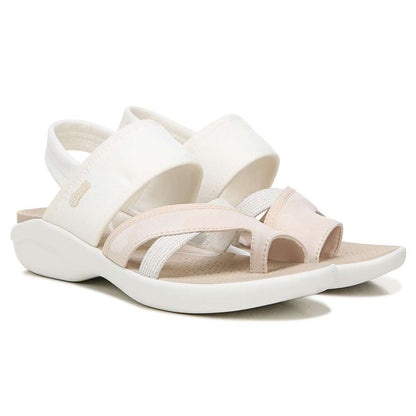 Call Me Sandal - White Fabric