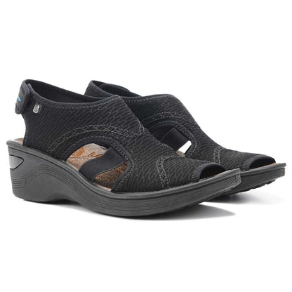Dream Wedge Sandal - Black