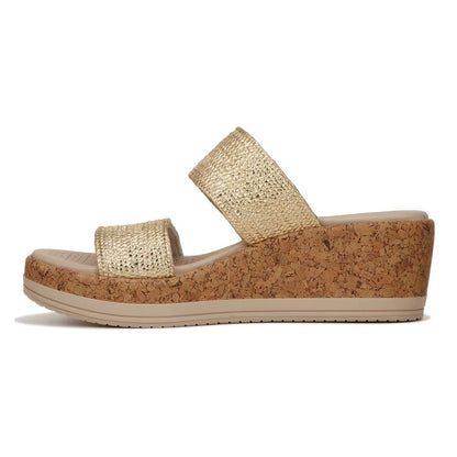 Resort Wedge - Gold Stretch