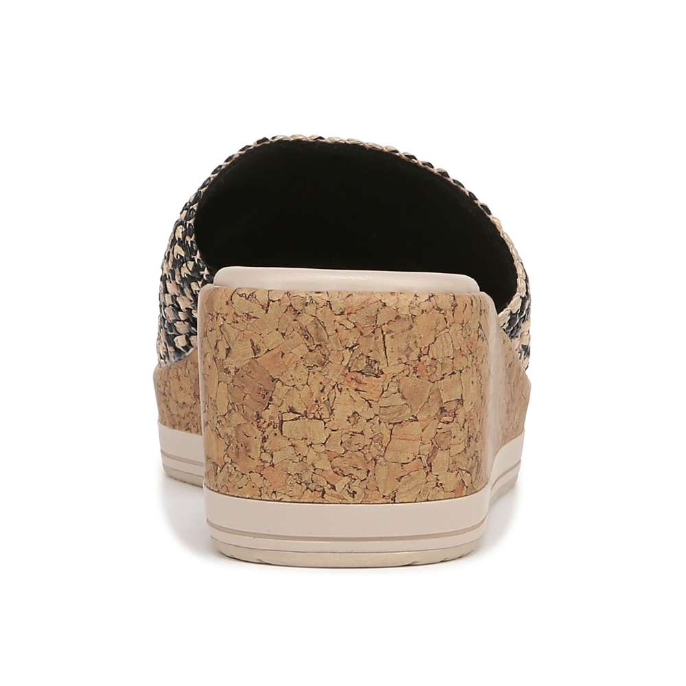 Runaway Slide Wedge Sandal - Black Multi