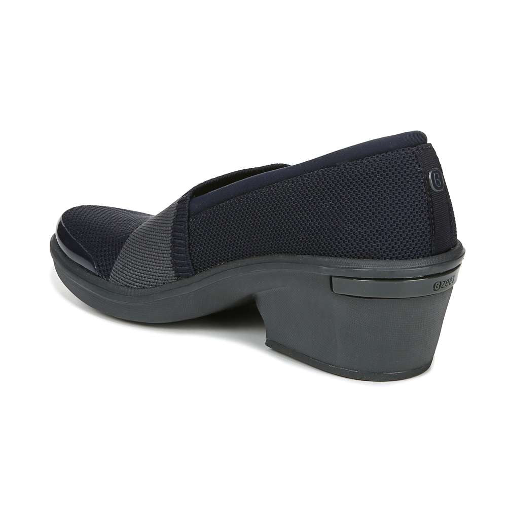 Tiramisu Slip-On Wedge - Navy