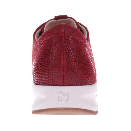 Athens Lace-Up Sneaker - Cherry Lizard
