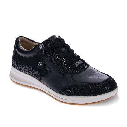 Boston Zip Sneaker - Black Perf