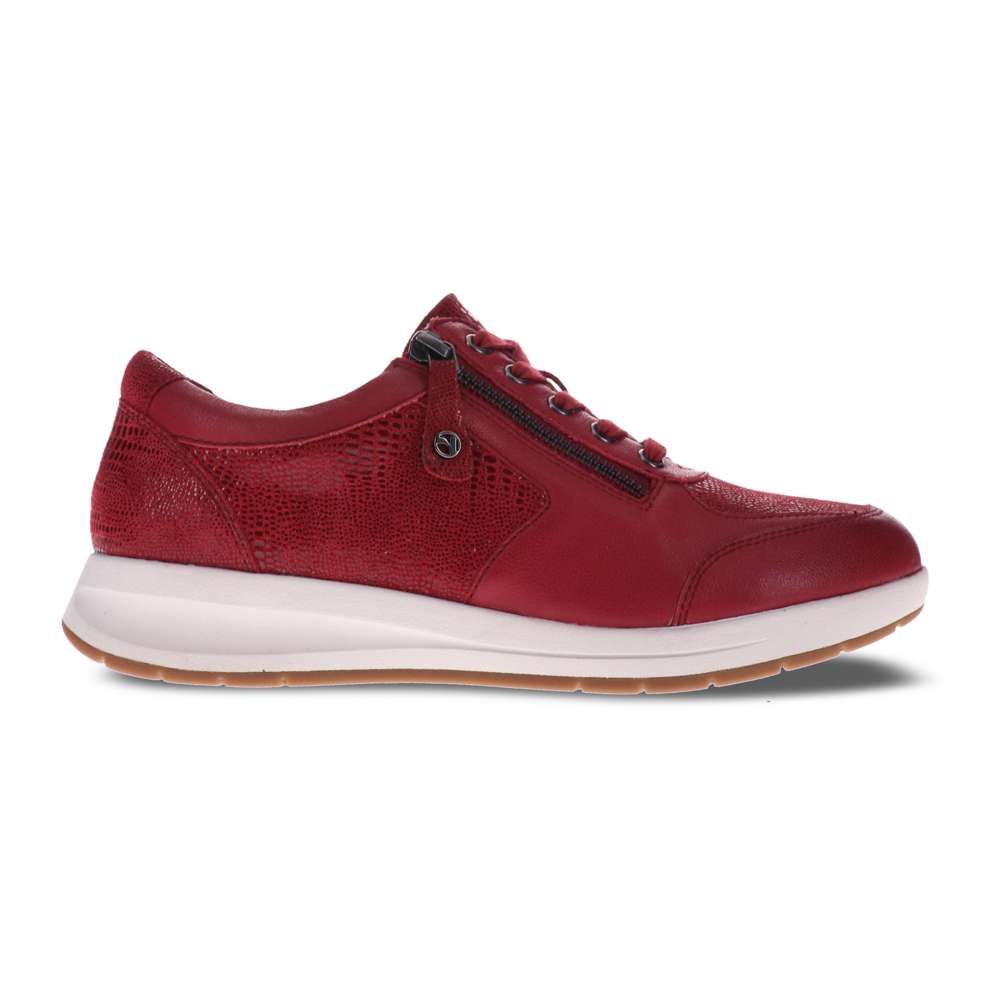 Boston Zip Sneaker - Cherry Lizard