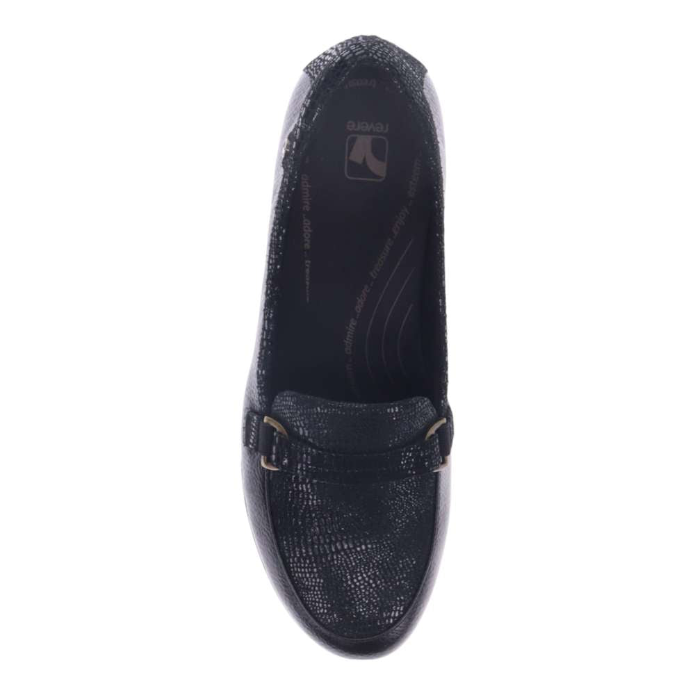Montmartre Wedge Loafer - Black Pebble