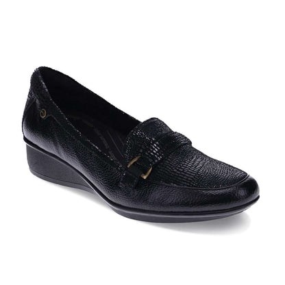 Montmartre Wedge Loafer - Black Pebble