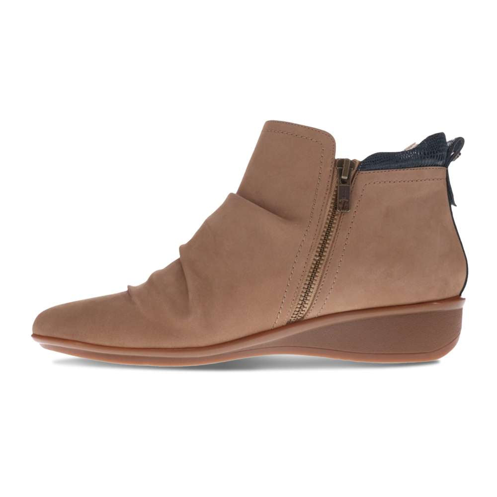 Plymouth Boots - Toffee Nubuck/Navy Lizard