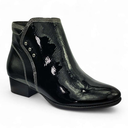 Tiko Ankle Bootie - Black Patent