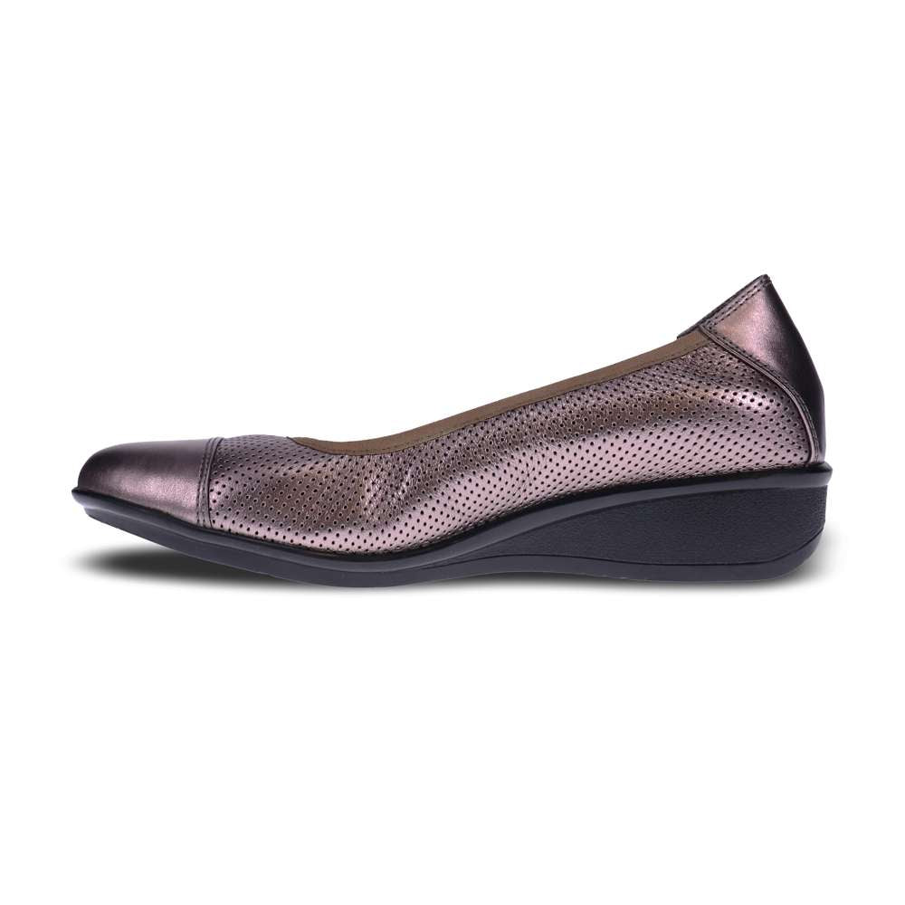 Verona Ballet Wedge - Gunmetal
