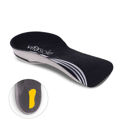 Comfort 3/4 Orthotic Insoles - Black