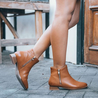Felicity Ankle Boot - Brown Snake