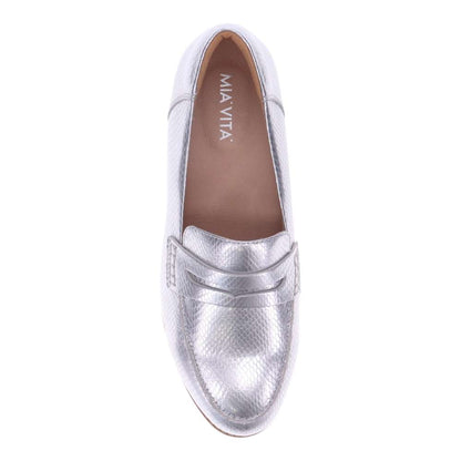 Remi Casual Slip on - Silver Snake