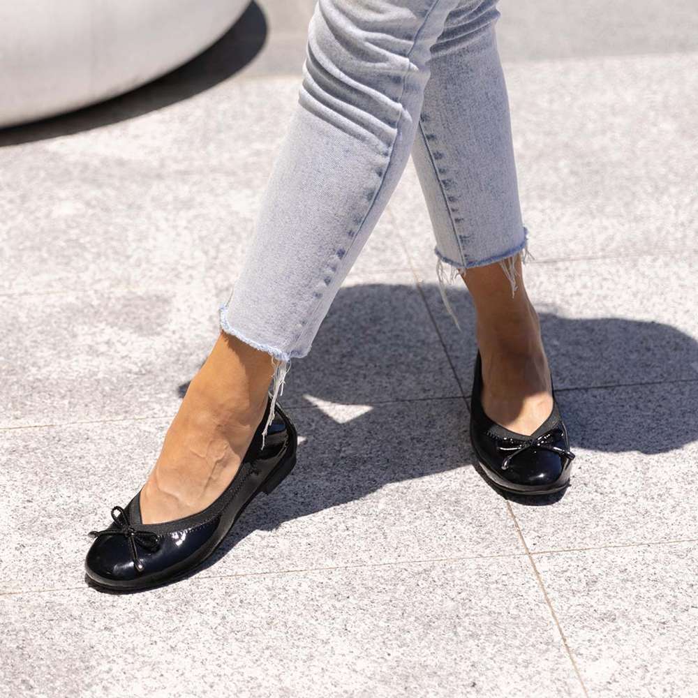 Sophie Flat - Black Patent