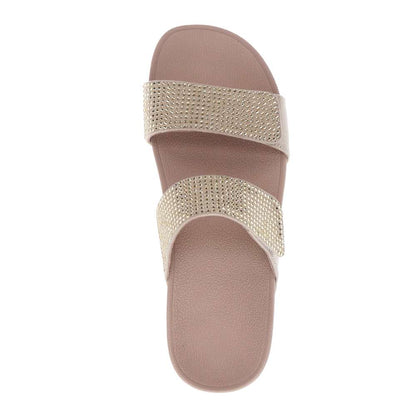 Avoca Slide Sandal - Champagne