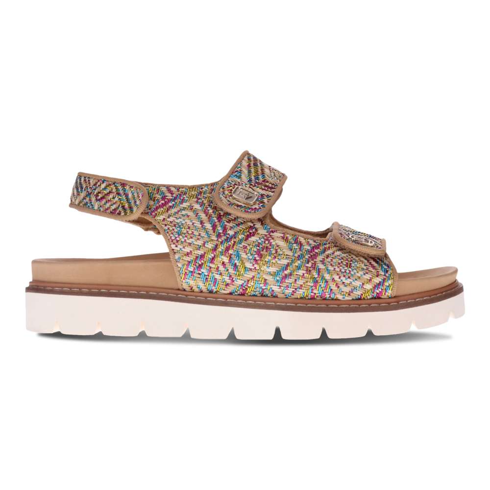 Dakota Sandal - Multi Raffia