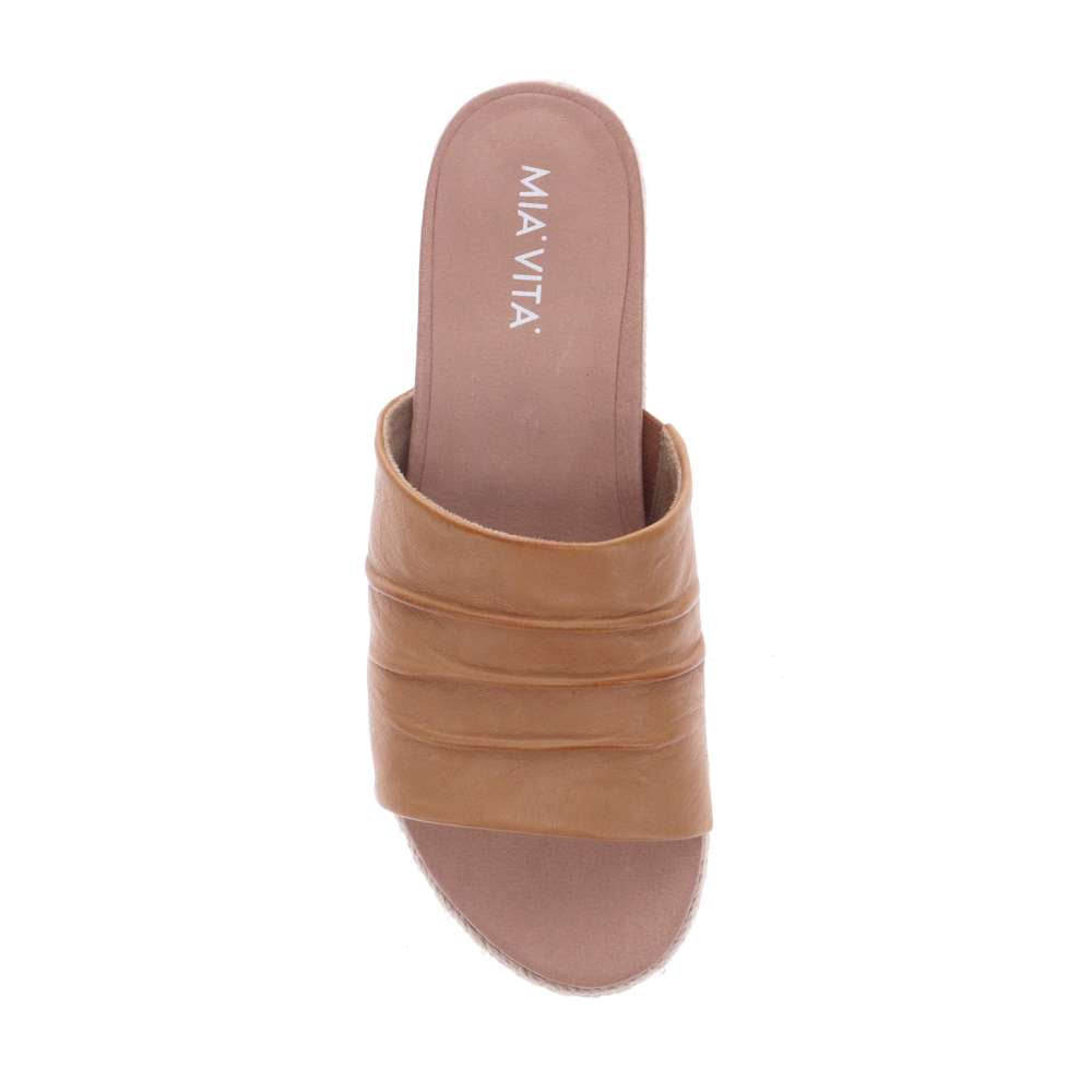 Elle Slide Sandal - Tan