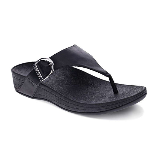 Faith Toe Post Sandal - Black