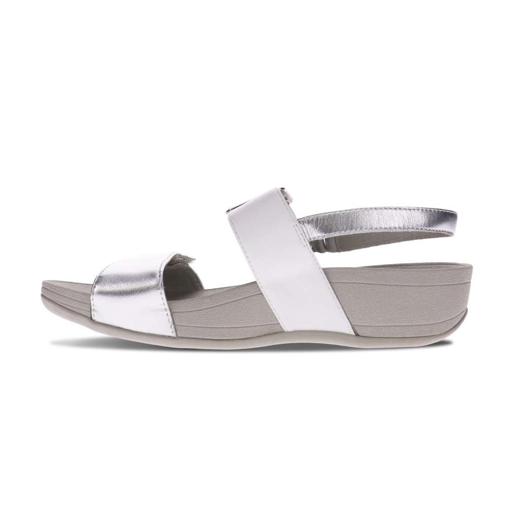 Florini Platform Sandal - White/Silver