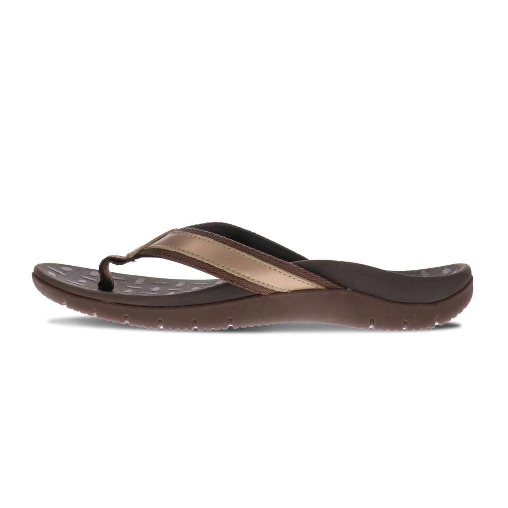 Focus Women's Toe Post Sandal - Bronze