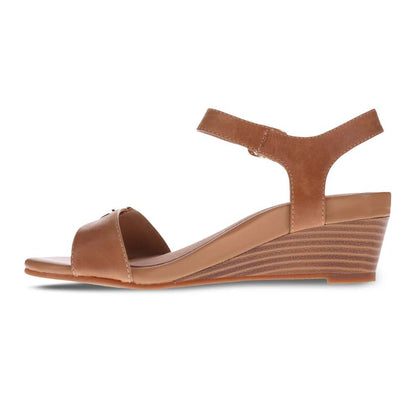 Nadia Wedge Sandal - Pebble