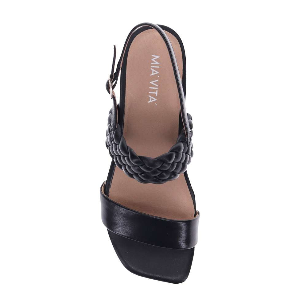 Yuki Heeled Sandal - Black