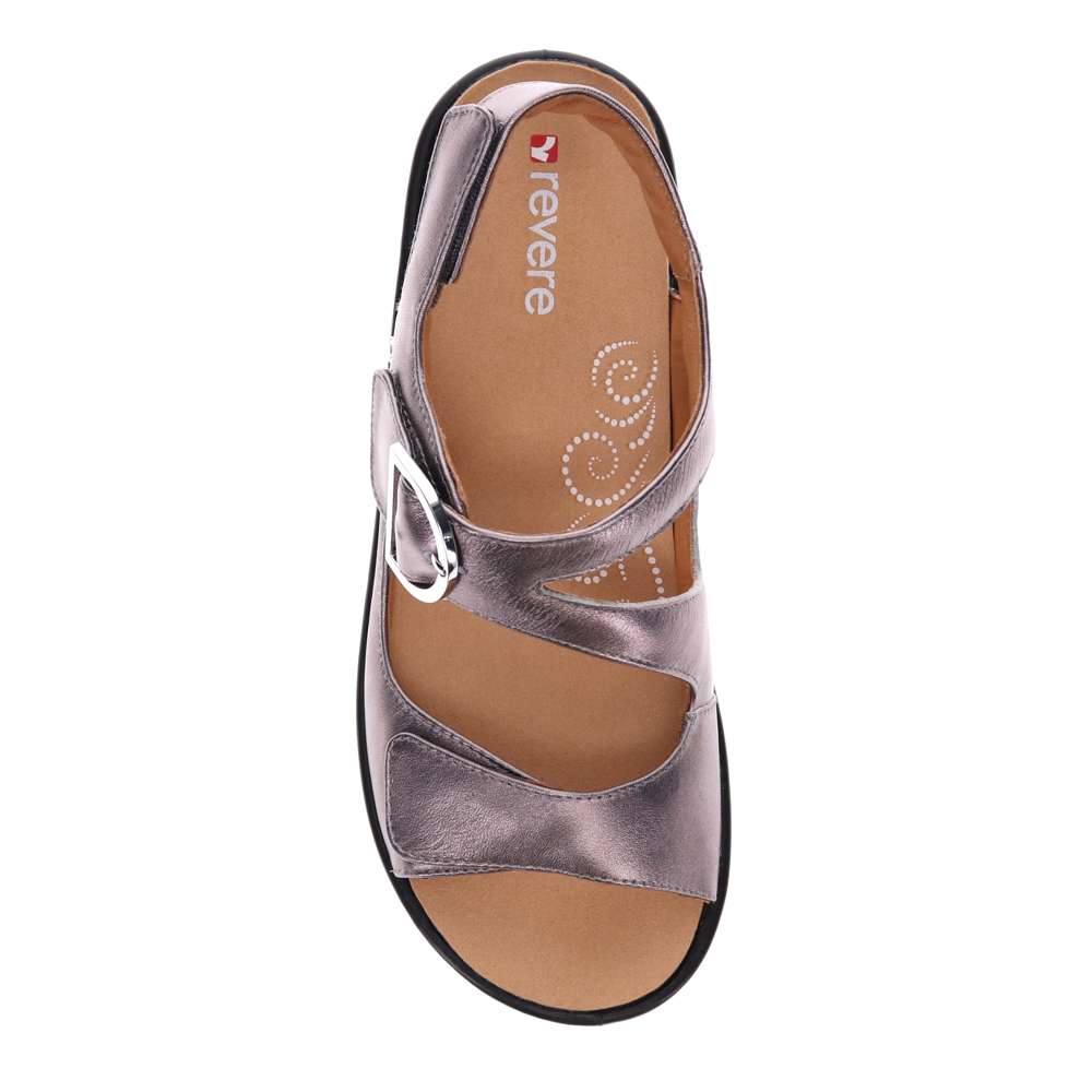 Barcelona Back Strap Sandal - Gunmetal