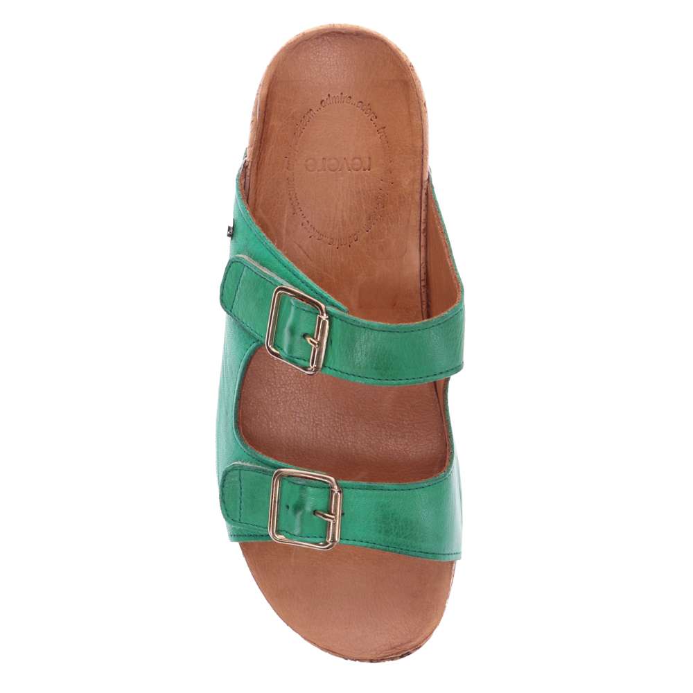 Brighton Slide Sandal - Emerald