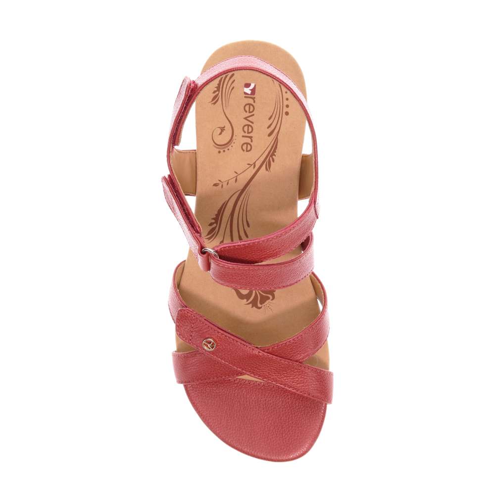 Casablanca Wedge - Ruby Metallic