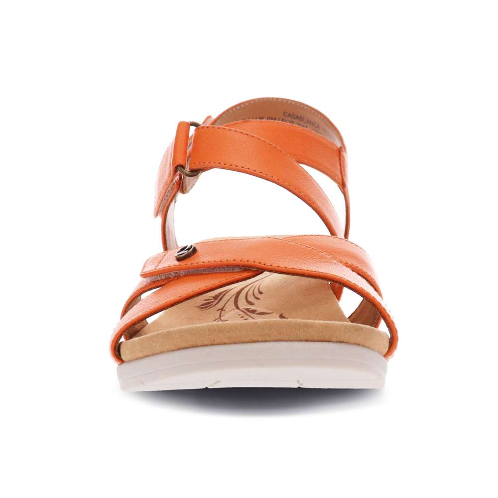 Casablanca Wedge - Rustic Orange