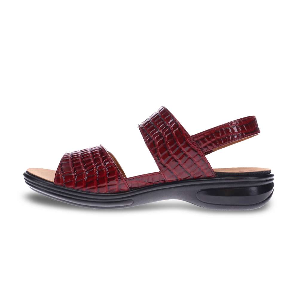 Como Adjustable Sandal - Red Croc