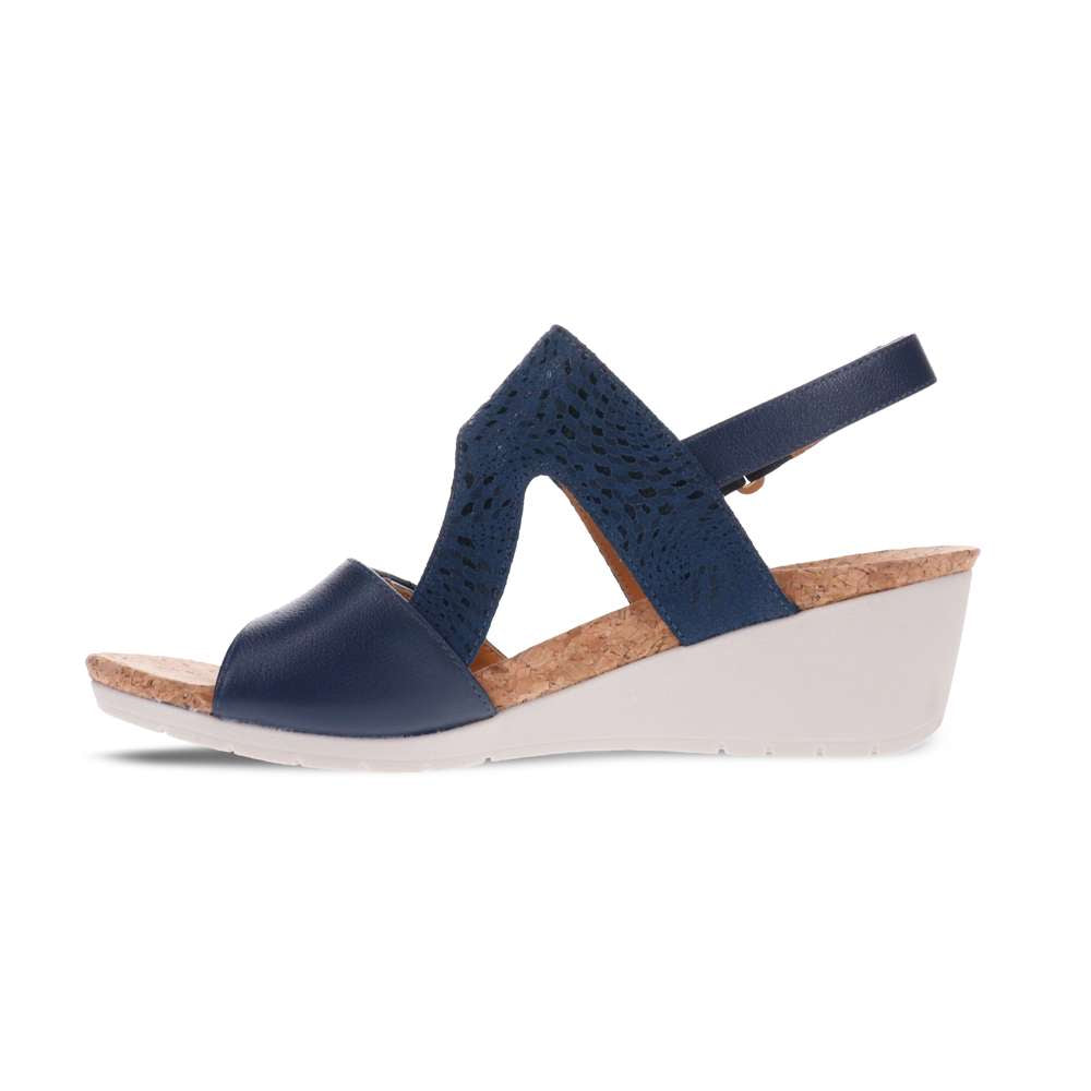 Grenada Wedge - Blue French/Blue Mosaic