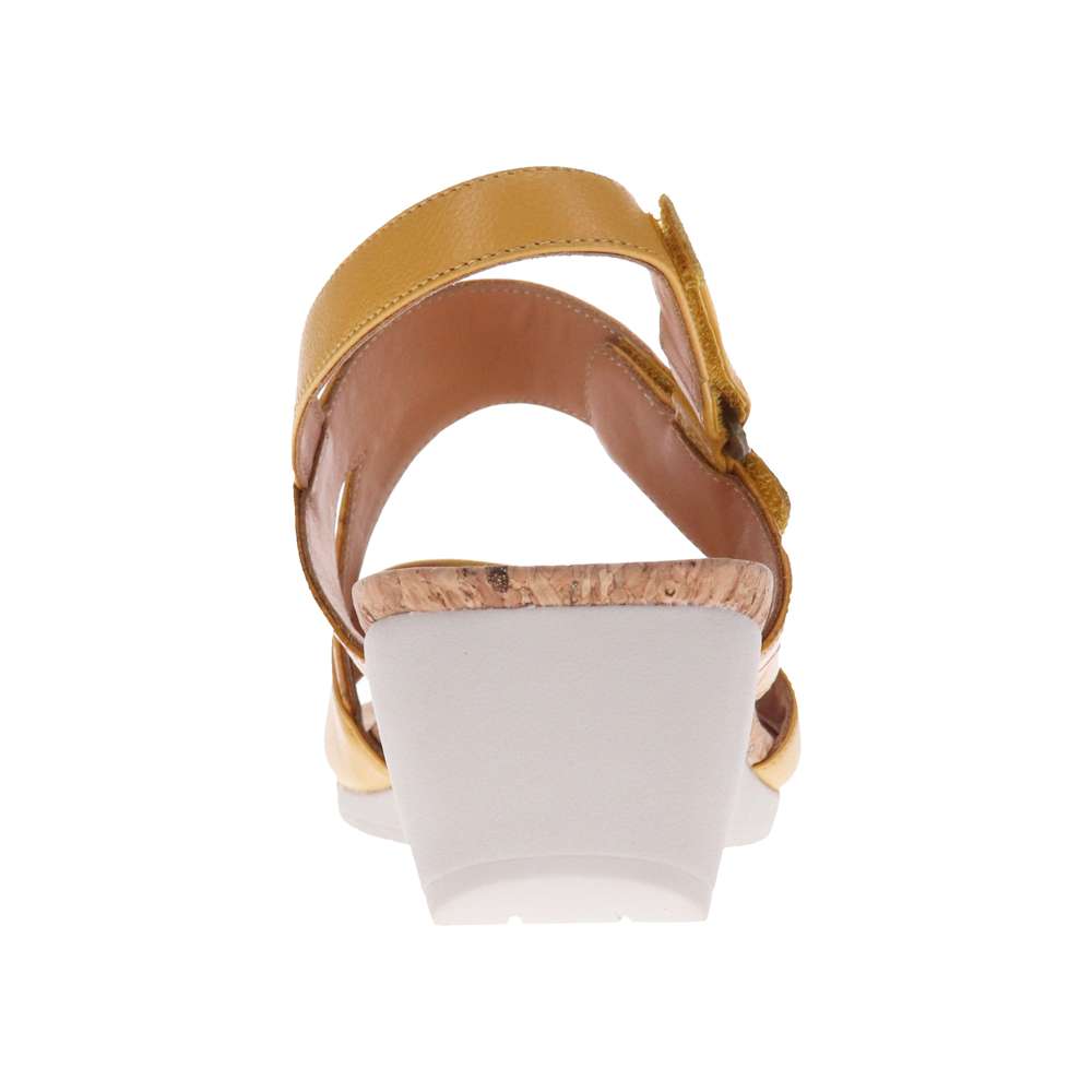 Grenada Wedge - Mustard French/Croc