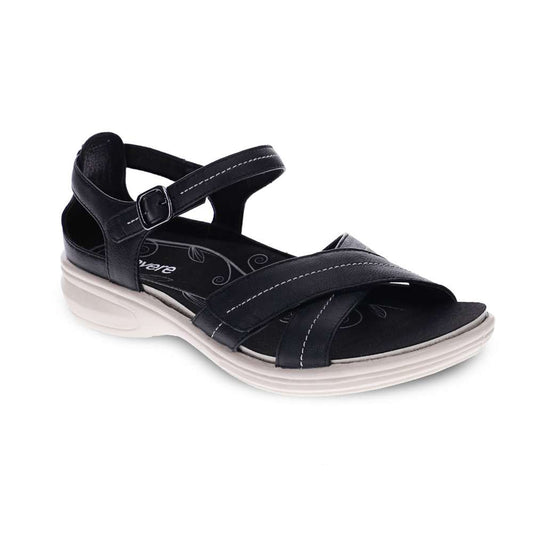 Lucea Sandal - Black French/ White