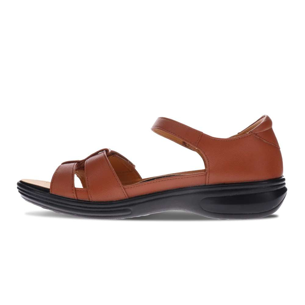 Negara Sandal - Cognac/Black