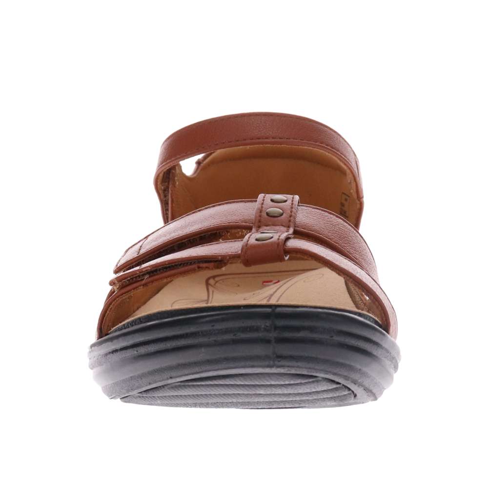 Negara Sandal - Cognac/Black