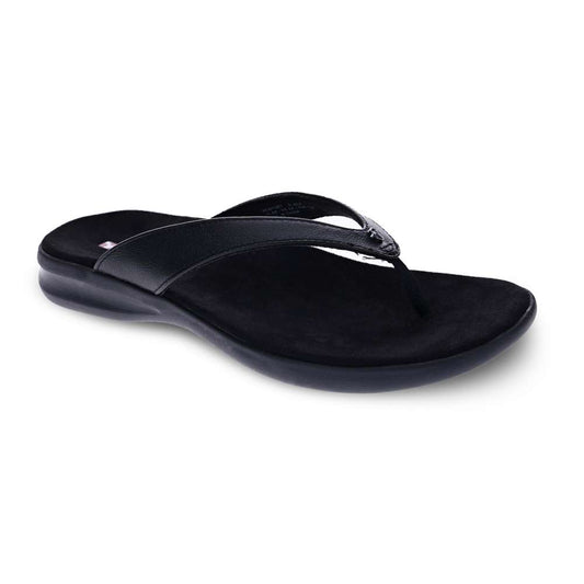 Newport Toe Post Sandal - Black