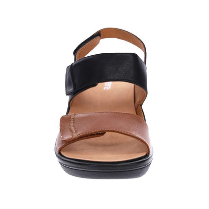 Rosario Wedge - Black/Tan