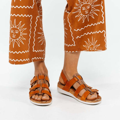 Santorini Gladiator Sandal - Mango