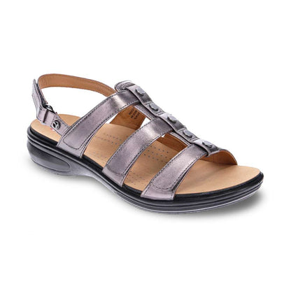Toledo Backstrap Sandal - Gunmetal