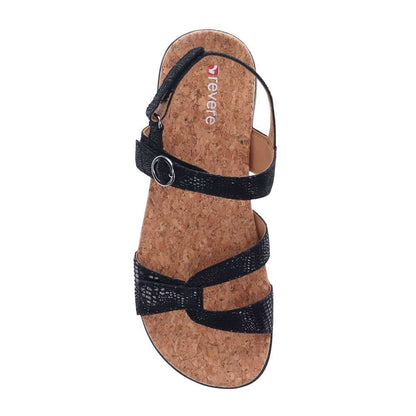 Tulum Adjustable Sandal - Black Lizard