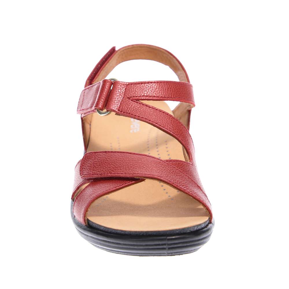 Zanzibar Adjustable Sandal - Ruby Metallic