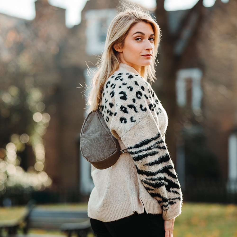 Textured Nylon Backpack Large Baglett - Multiple