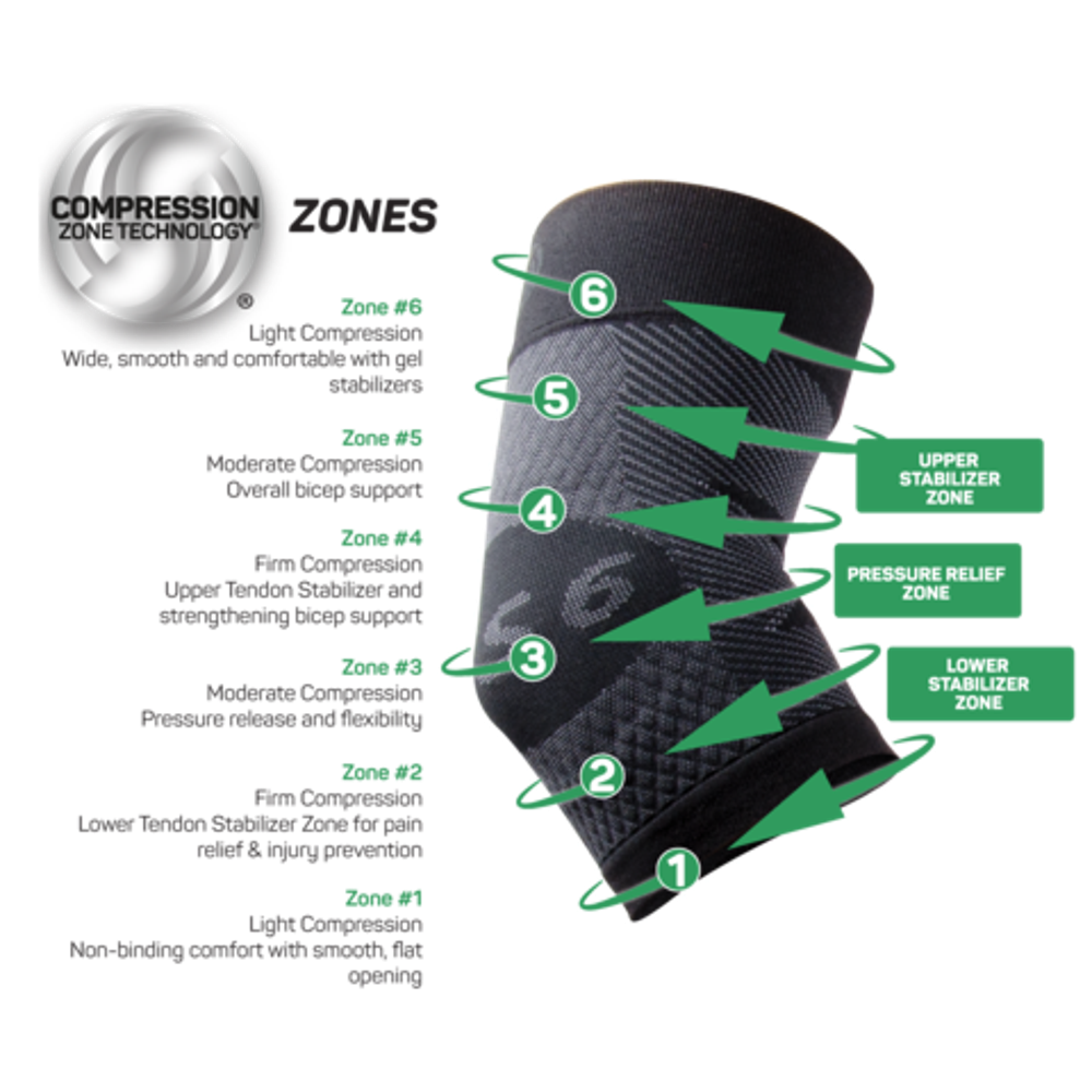 Elbow Bracing Sleeve (ES6) - Black