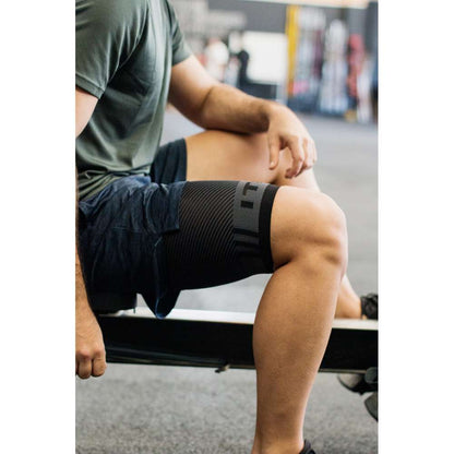 QS4 Thigh Brace Compression Sleeve - Black