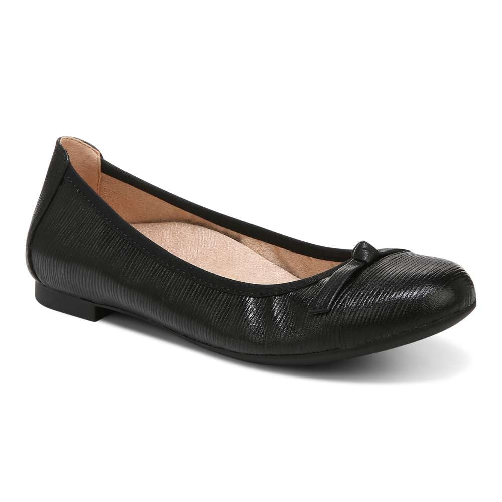Amorie Ballet Flat - Black Wavy