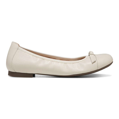 Amorie Ballet Flat - Cream Wavy