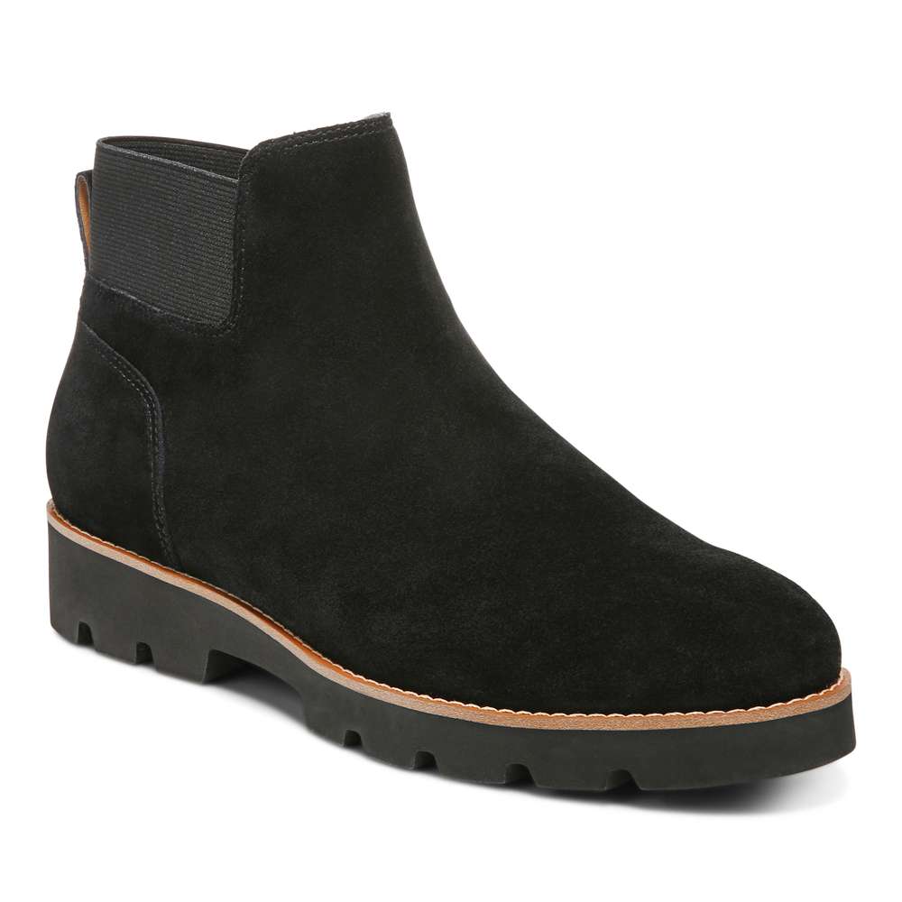 Brionie Chelsea Boot - Black Suede