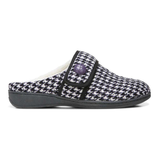 Carlin Mule Slipper - Cream Multi