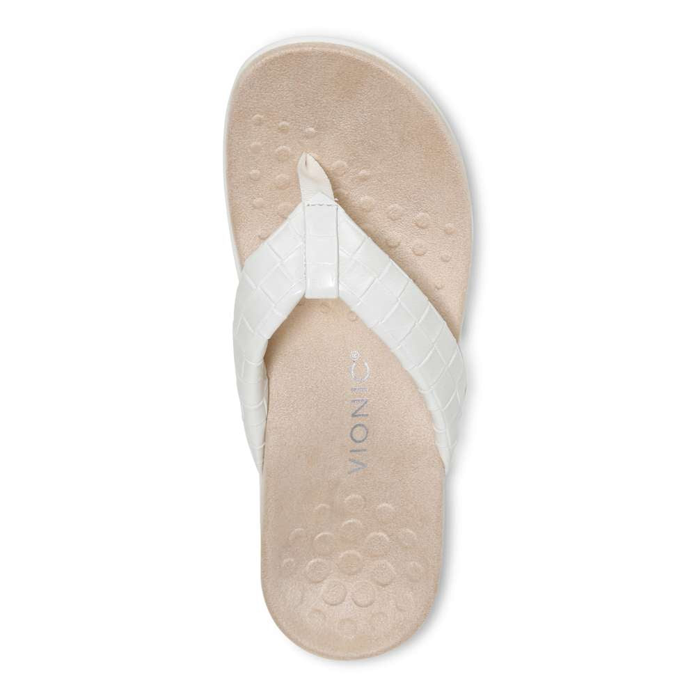 Layne Toe Post Sandal - Cream Woven